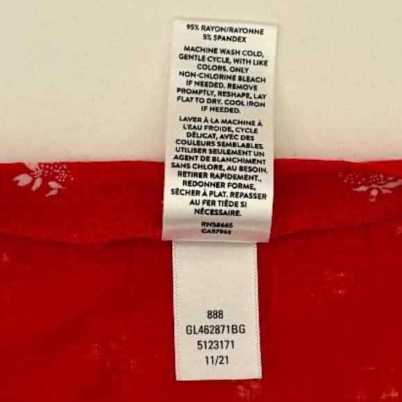 🆕 Nordstrom Kids' "Red Lychee Desert Ditsy" Knot Front T-Shirt - Picture 5 of 6